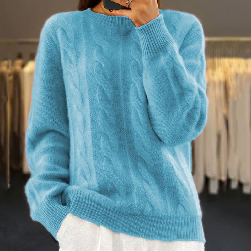 Warm Knitted Ladies Sweater - Bella - Image 5