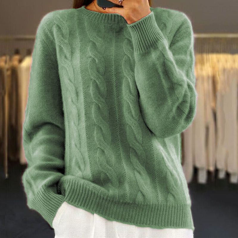 Warm Knitted Ladies Sweater - Bella - Image 3