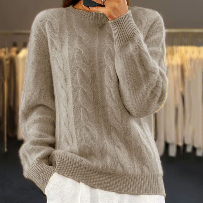 Warm Knitted Ladies Sweater - Bella - Image 2