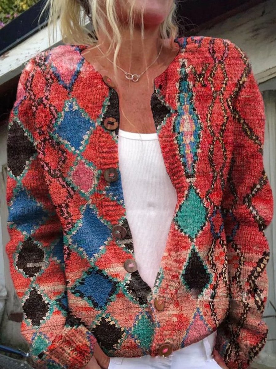 Women's Floral Embroidered Button-Front Knit Cardigan - Image 7