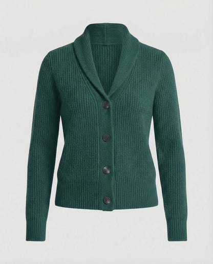 Women's Ribbed Knit Button-Front Lapel Collar Cardigan - Image 6