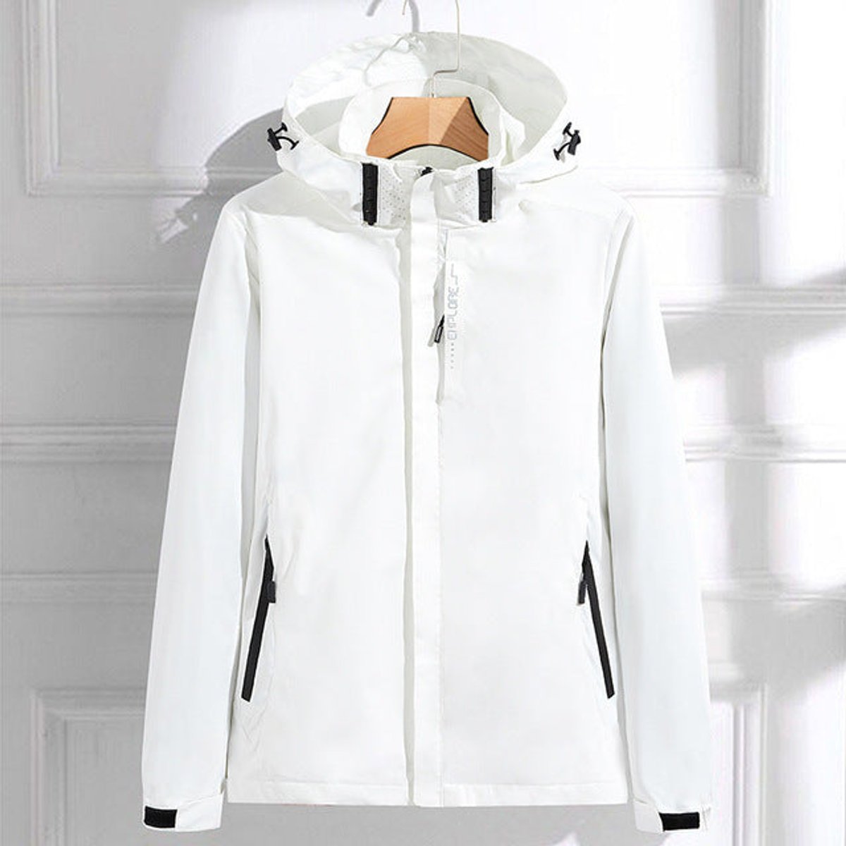 Women's Waterproof Hooded Adjustable-Fit Rain Jacket - Image 4