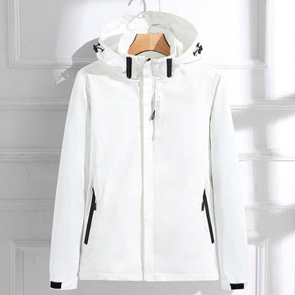 Women's Waterproof Hooded Adjustable-Fit Rain Jacket - Image 4